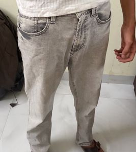 Men's Grey Wash Jeans