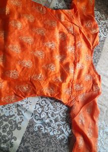 Vibrant Orange Kurta