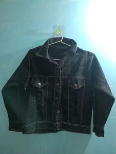 Classic Black Denim Jacket
