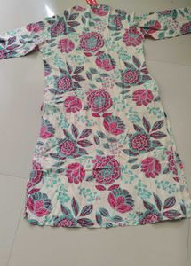 Vibrant Floral Print Kurta