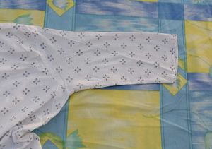 White Printed Cotton Kurta