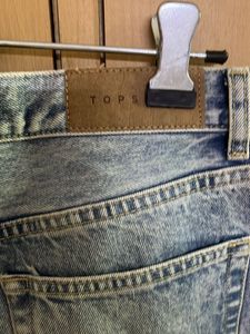 Topshop Straight For Button Up Jeans Tagged