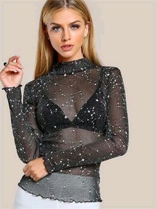 Shein Starry Night Sparkle Top