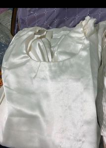 Elegant White Farsi salwar Suit