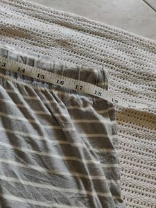 primark Gray Striped Pajama Shorts
