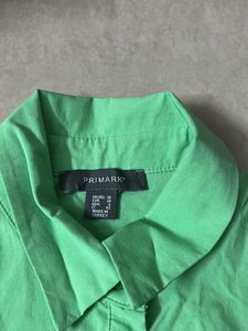 Men's Lime Green Collared Shirt