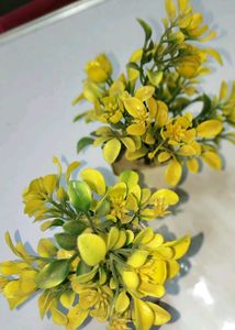 Plants 1 pair yellow Artificial Show pieces indoor