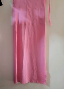 Pink colour saree shapewear or petticoat
