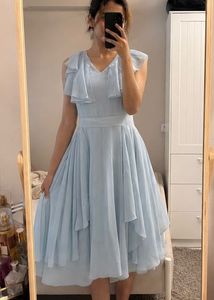 Madame Baby Blue Ruffle Dress | Size