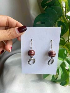 Unique Horseshoe Lampwork Bead Earrings