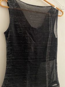 sparkle cowl neck party tank top!! 🪩