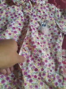 Cute Floral Print Shirt for Kids