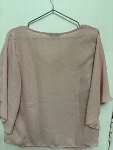Bell Sleeves Baby Pink Top