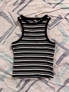 Striped Cropped Tank Top