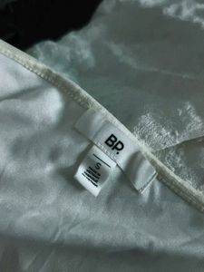 I. Chic White Ruched Mini Dress