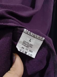 Purple Long Sleeve Top