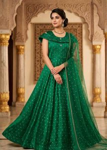 Stunning Green Polka Dot Gown