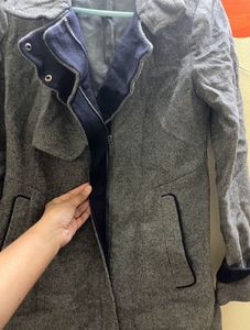 SALE Gray Wool Blend Coat