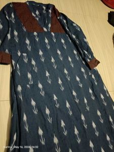 Stylish Blue Ikat Kurta