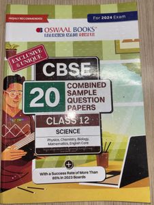 Oswaal Books CBSE Class 12 Science Sample Papers