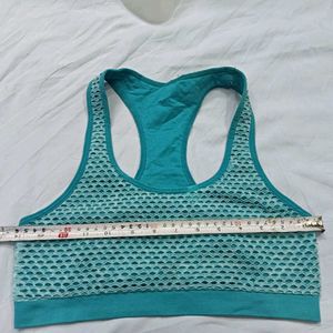 😍 Teal Mesh Sports Bra