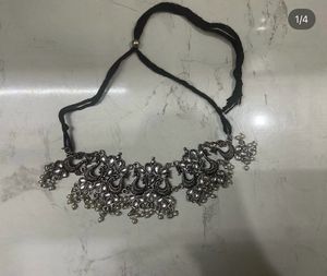 Exquisite Peacock Oxidized Choker Necklace