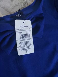 Electric Blue Long Sleeve Maxi Dress