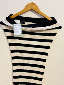 H&amp;M knit Striped Pencil Skirt( All new with tags)