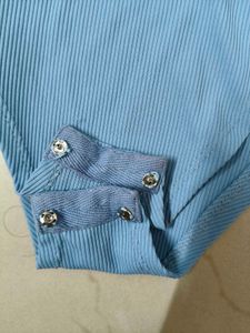 Littlebox Off Shoulder Baby Blue Bodysuit