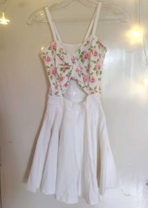 Ewa Young Floral Cutout Mini Dress
