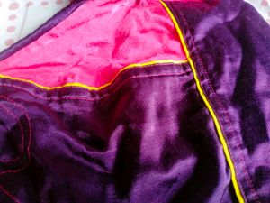 Purple and Pink Silk Blouse
