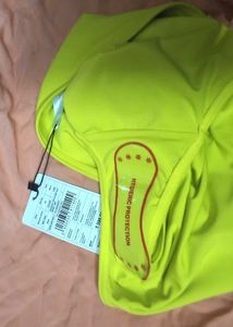 Neon Green High-Waisted Briefs-New with Tags