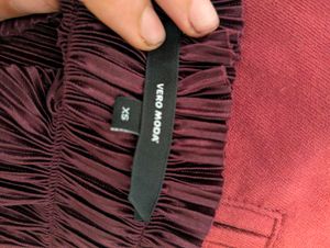 Purple Pleated Midi Skirt