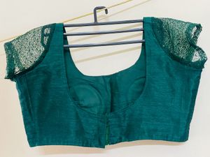 Elegant Green Saree Blouse