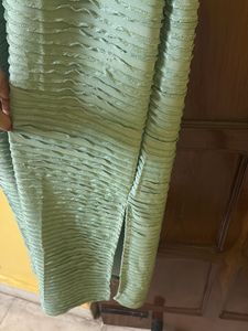 Mint Green Sleeveless Midi Dress