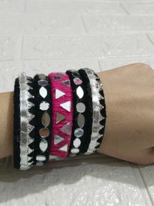Bohemian Mirror Work Bangles