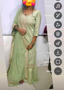 party wear plazzo kurta set
