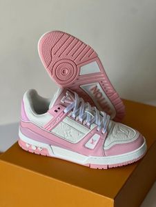 Pink &amp; White Louis Vuitton Sneakers
