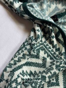 Hooded Geometric Print hoodie