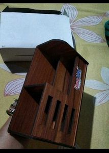 wooden pen stand