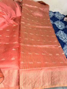 New Saree with Blouse matetial💕