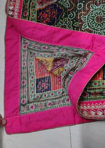 new designer Green duppata with Bandhani Print
