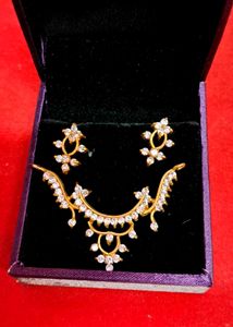 Exquisite Diamond pendent&amp; Earring Set💃💃