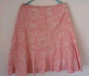 Chic Floral Print Skirt