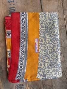 Vintage Silk Blend Sari Fabric
