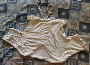 Ruched White Halter Top