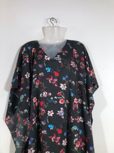 Floral Print Kaftan Dress