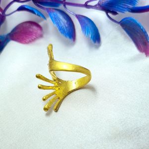 Gold plated with stone