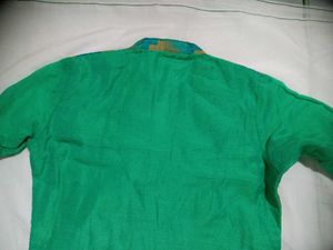 Green Churidar Top