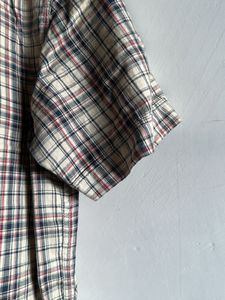 Men's Plaid Short Sleeve Button-Up Shirt